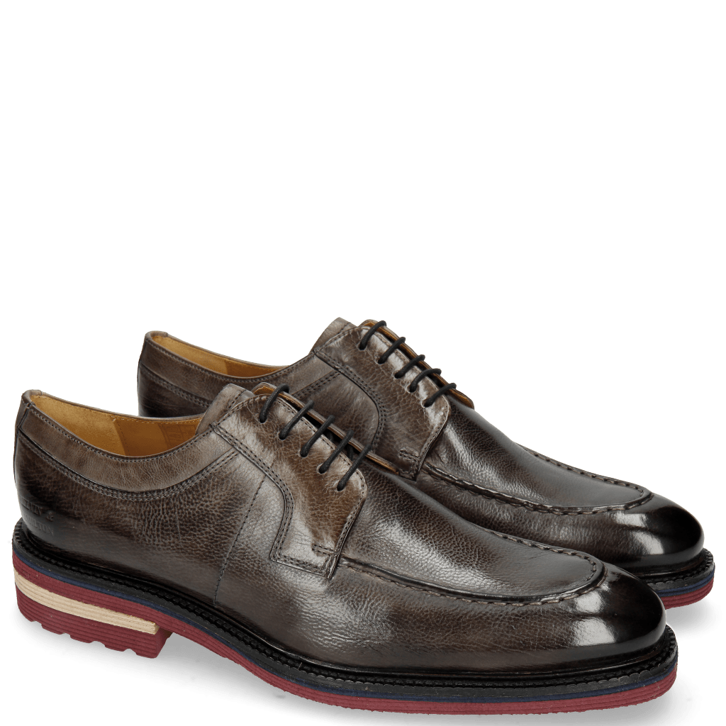 Derbies Patrick 13 Milano Grigio Aspen Burgundy
