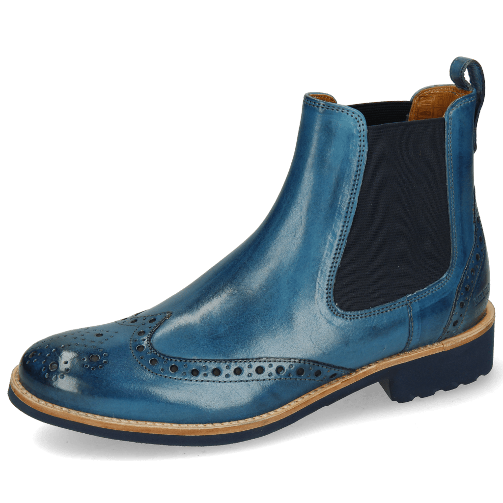 Bottines Amelie 5 Mid Blue Elastic Navy