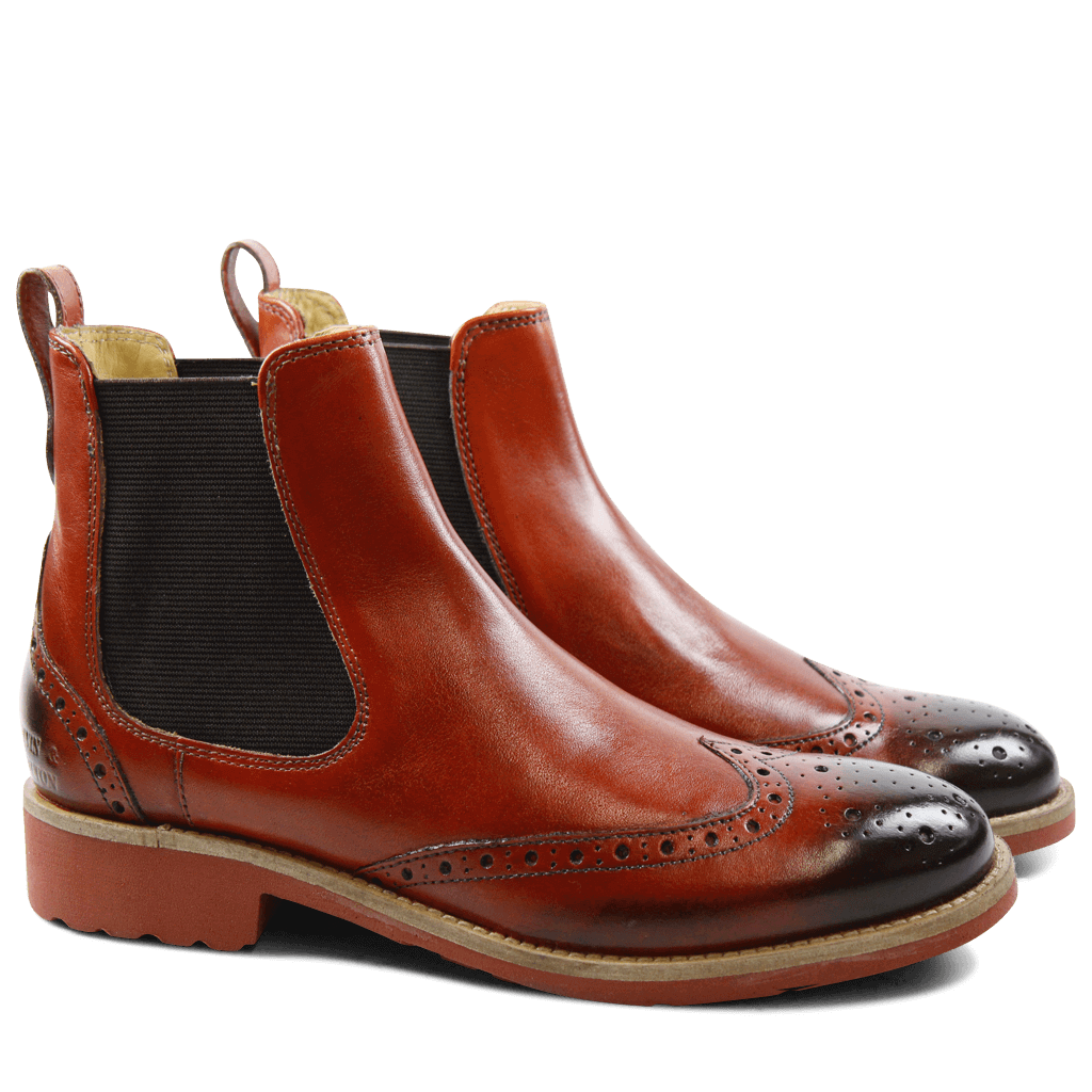 Bottines Amelie 5 Classic Winter Orange Elastic Brown WL Red
