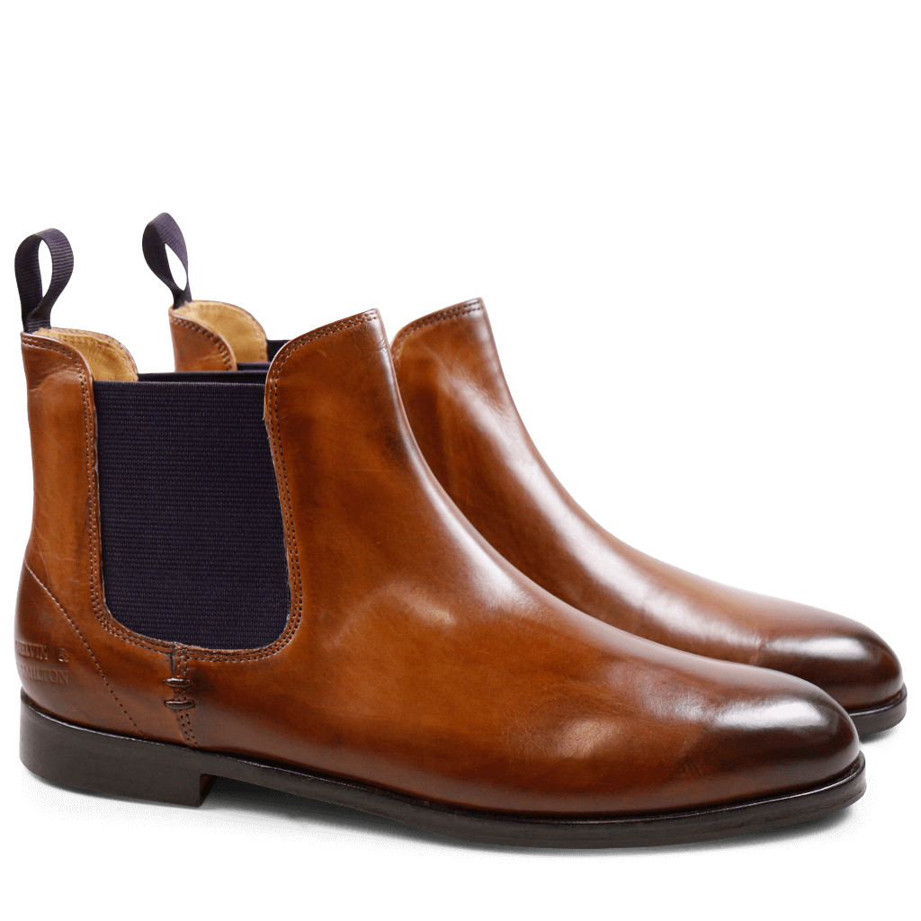 Bottines Susan 10 Crust Tan Elastic Purple HRS