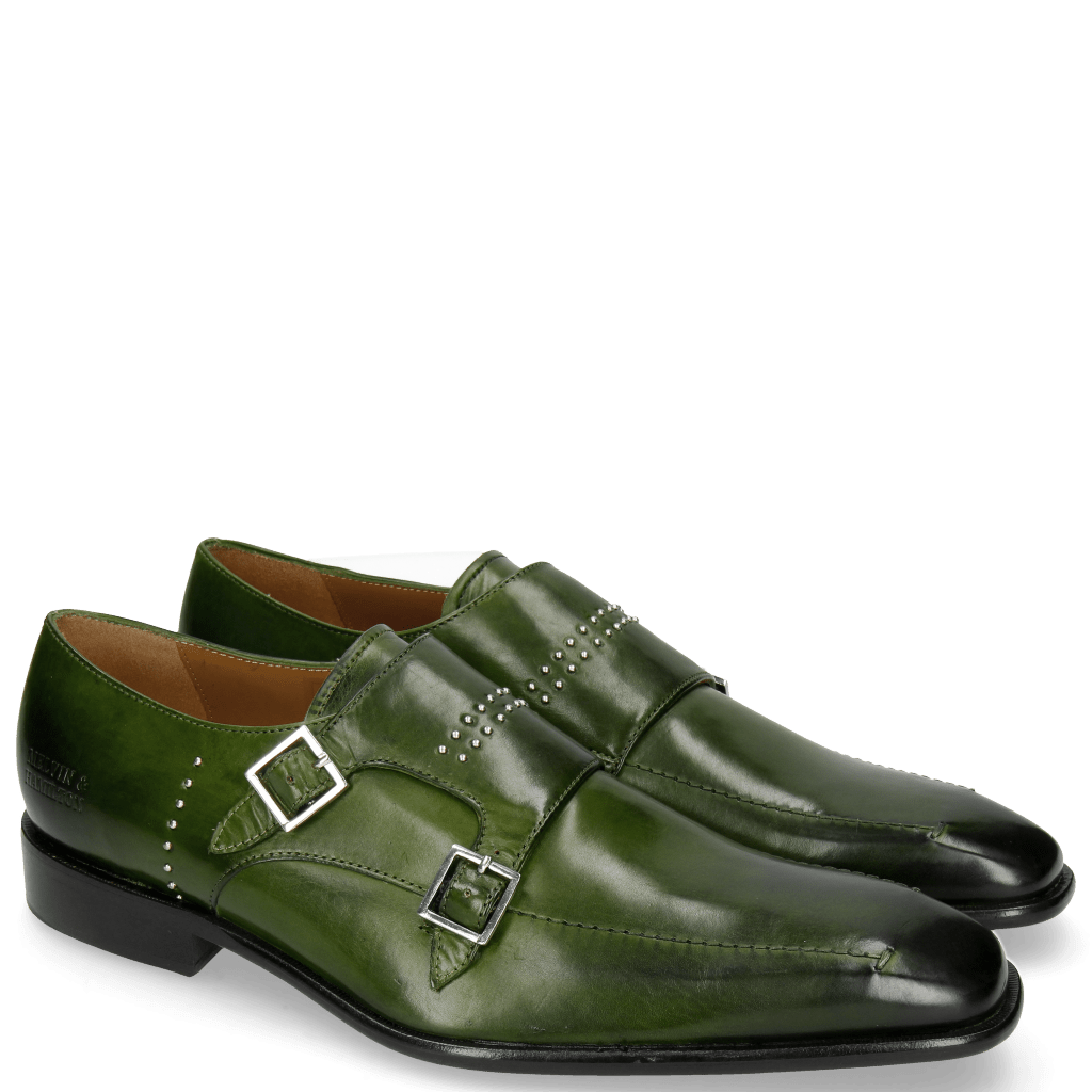 Monks Albert 3 Ultra Green Rivets Lines