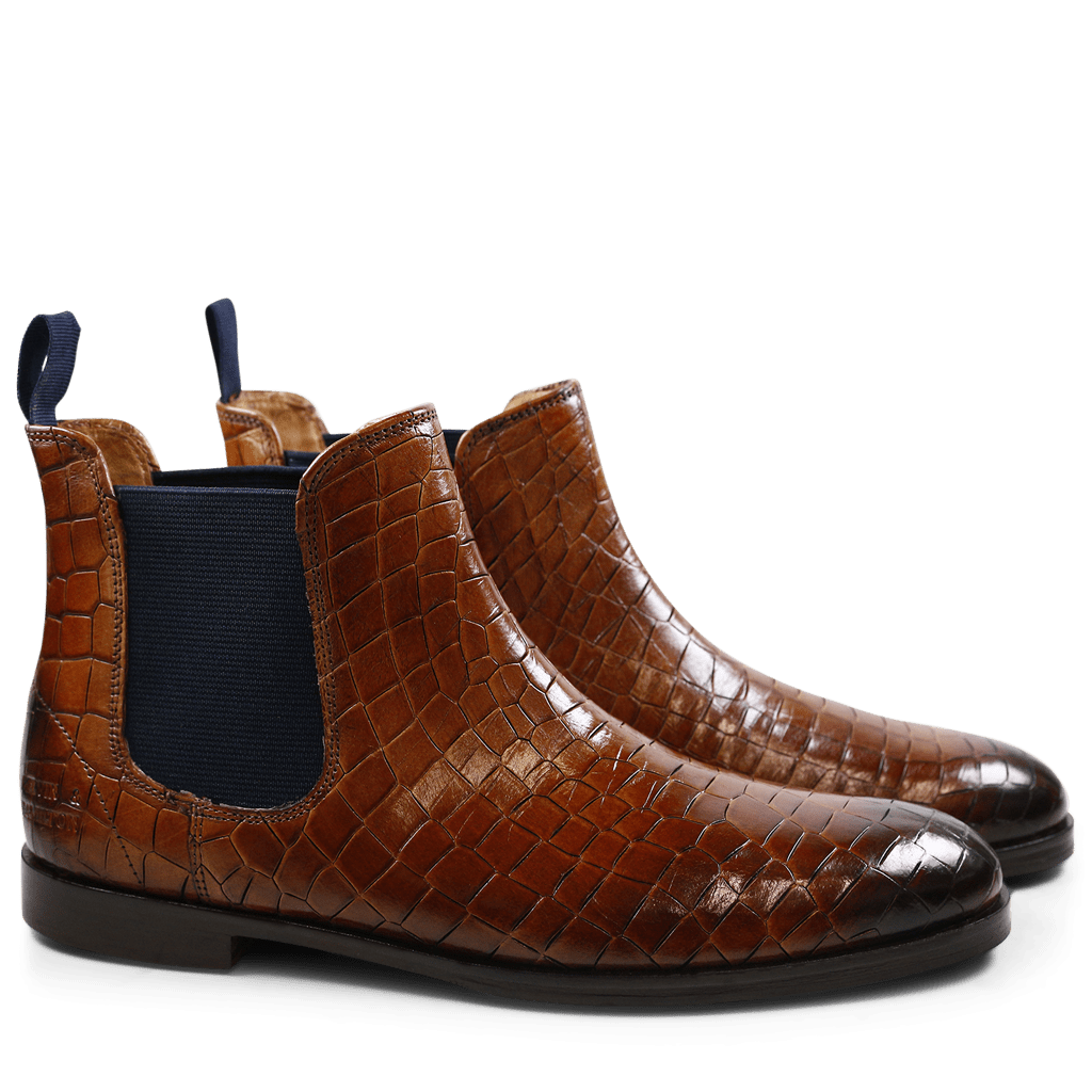 Bottines Susan 10 A Crock Wood Elastic Navy HRS Grey