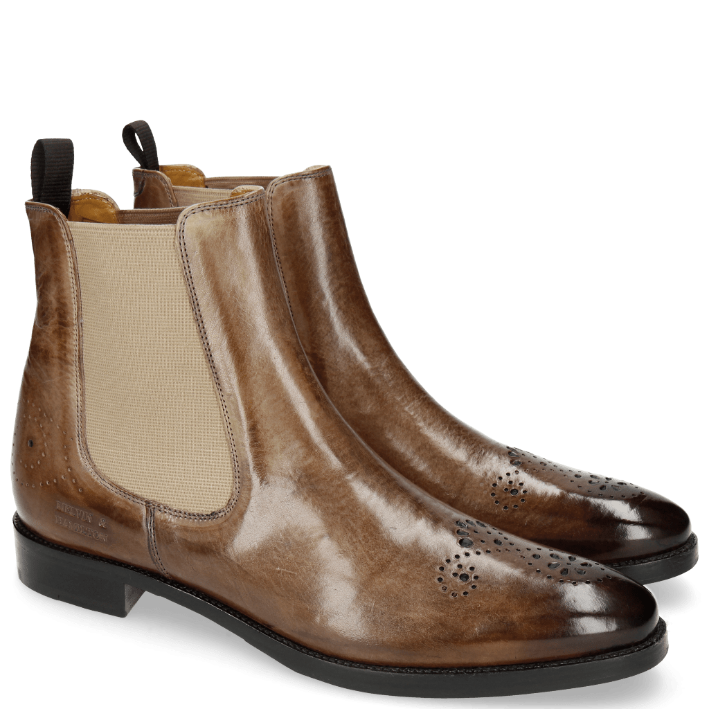 Bottines Betty 1 New Taupe Elastic Cashmere