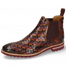 bottines violettes homme