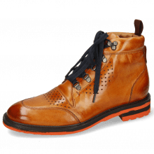 bottines homme orange
