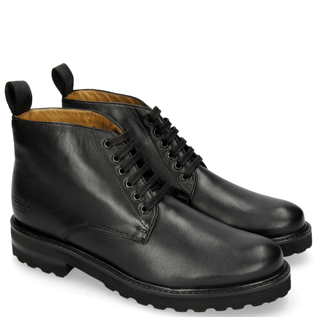 Enkellaarzen Bonnie 2 Nappa Black Aspen Black