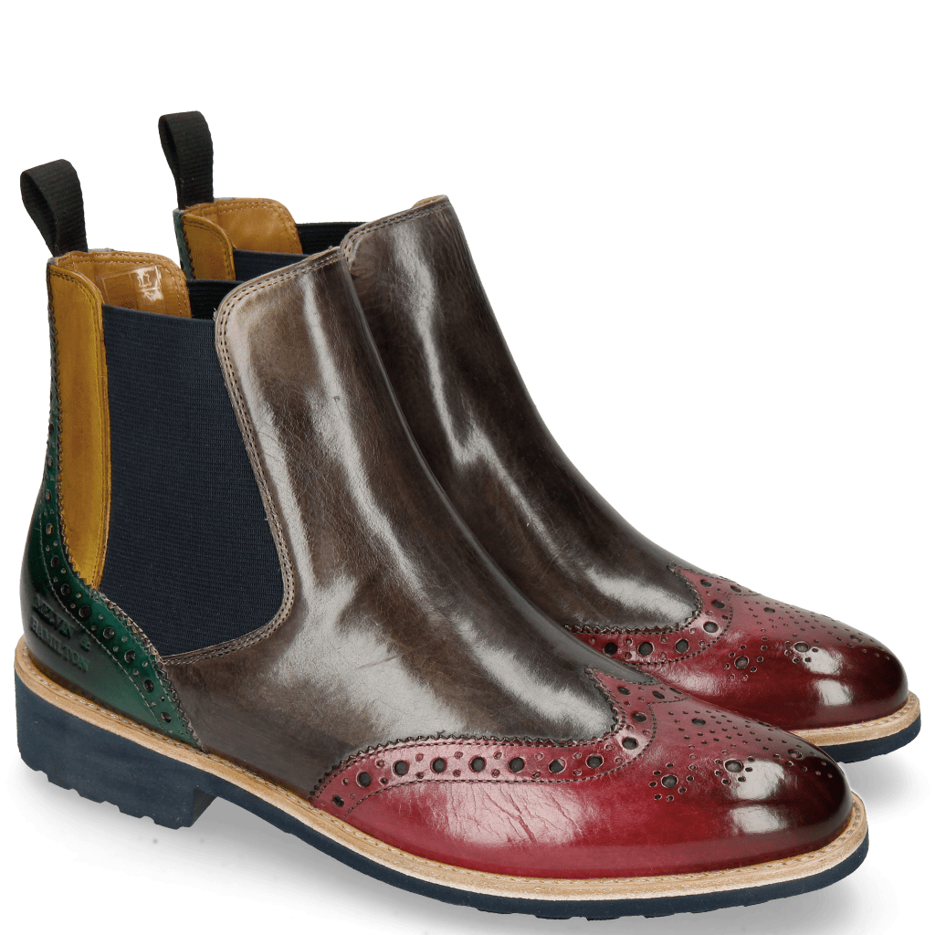Enkellaarzen Selina 6 Bubblegum Grigio Yellow Pine