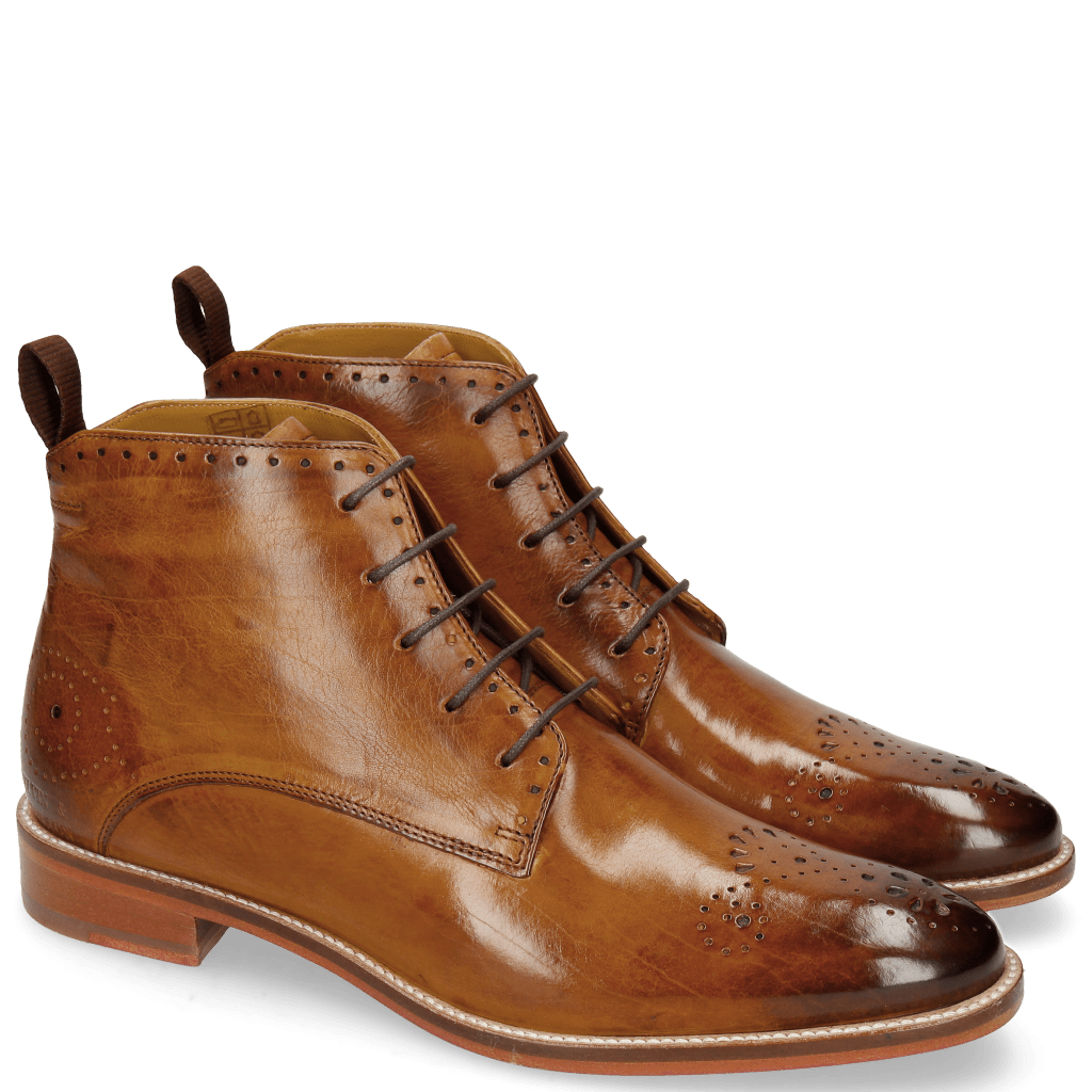 Enkellaarzen Betty 4 Cognac