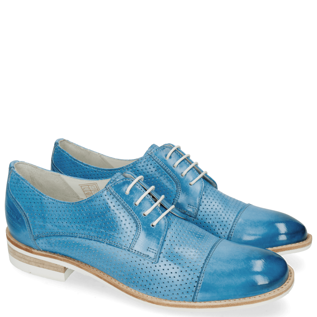 Derby schoenen Amelie 2 Vegas Perfo Bluette