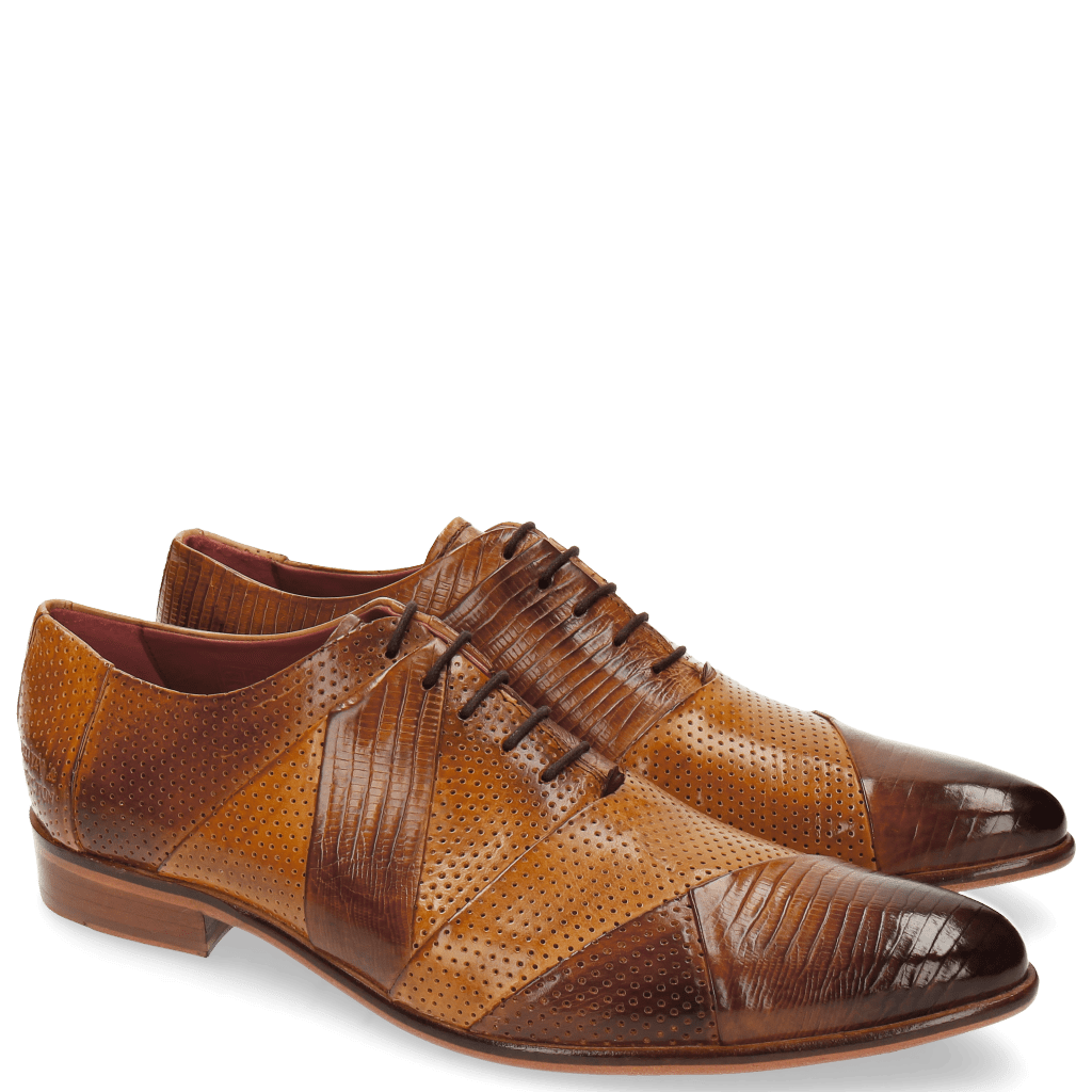 Oxford schoenen Toni 20 Guana Perfo Tan Sand