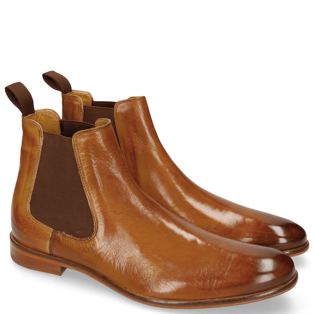 Enkellaarzen Clint 7 Tan Elastic Brown