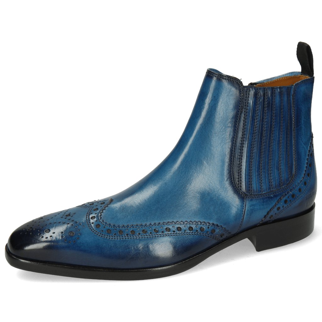 Enkellaarzen Lance 56 Mid Blue Elastic Shade Navy