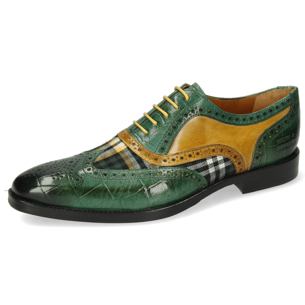 Oxford schoenen Leonardo 21 Turtle Pine Tex Check Bosco Ocra