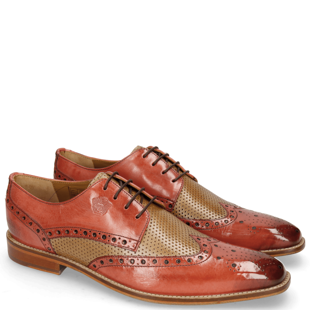 Derby schoenen Martin 15 Berlin Ruby Perfo Nude