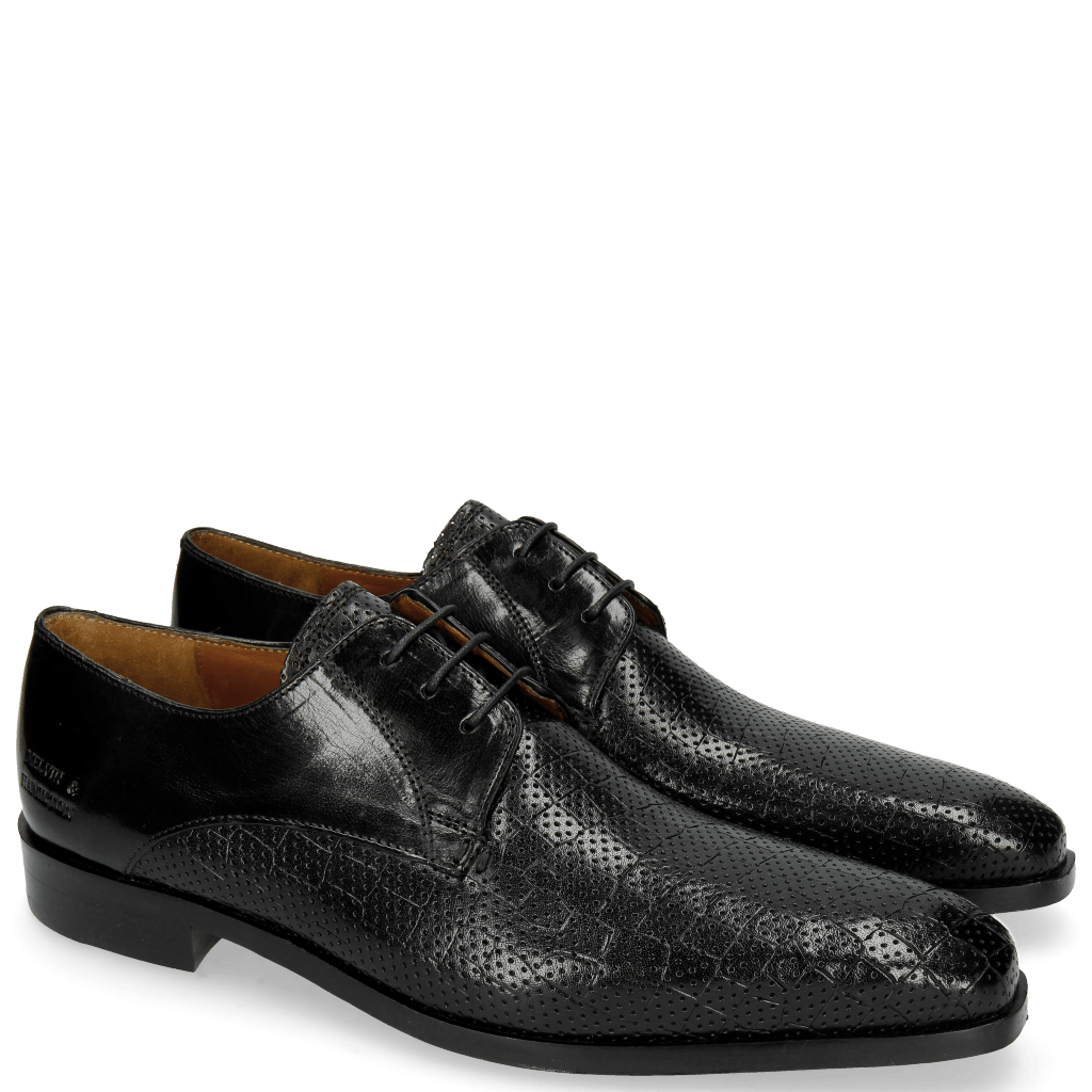 Derby schoenen Lance 8 Crock Perfo Black