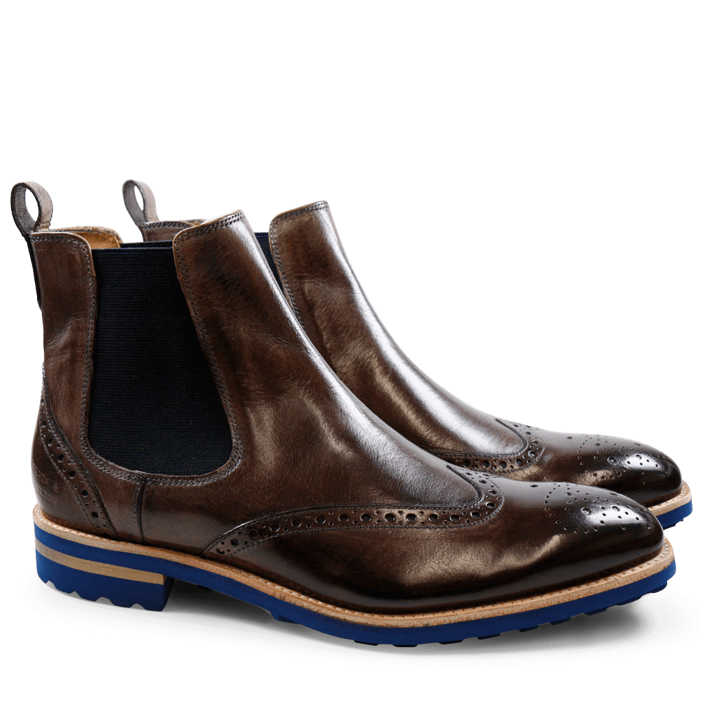 Enkellaarzen Tom 13 Classic Stone Elastic Navy Crip Blue