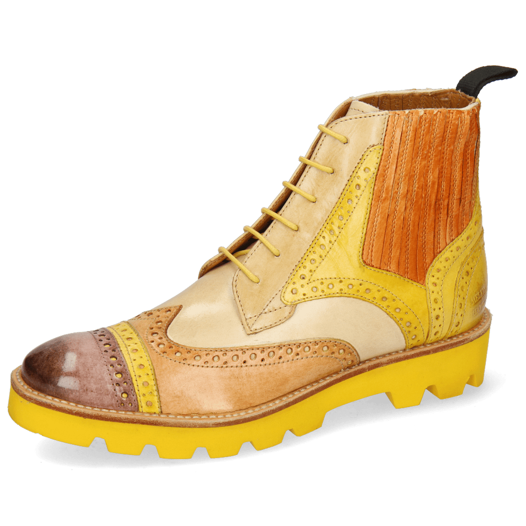 Enkellaarzen Amelie 17 Vegas Mogano Sun Tan Sand Camel Arancio
