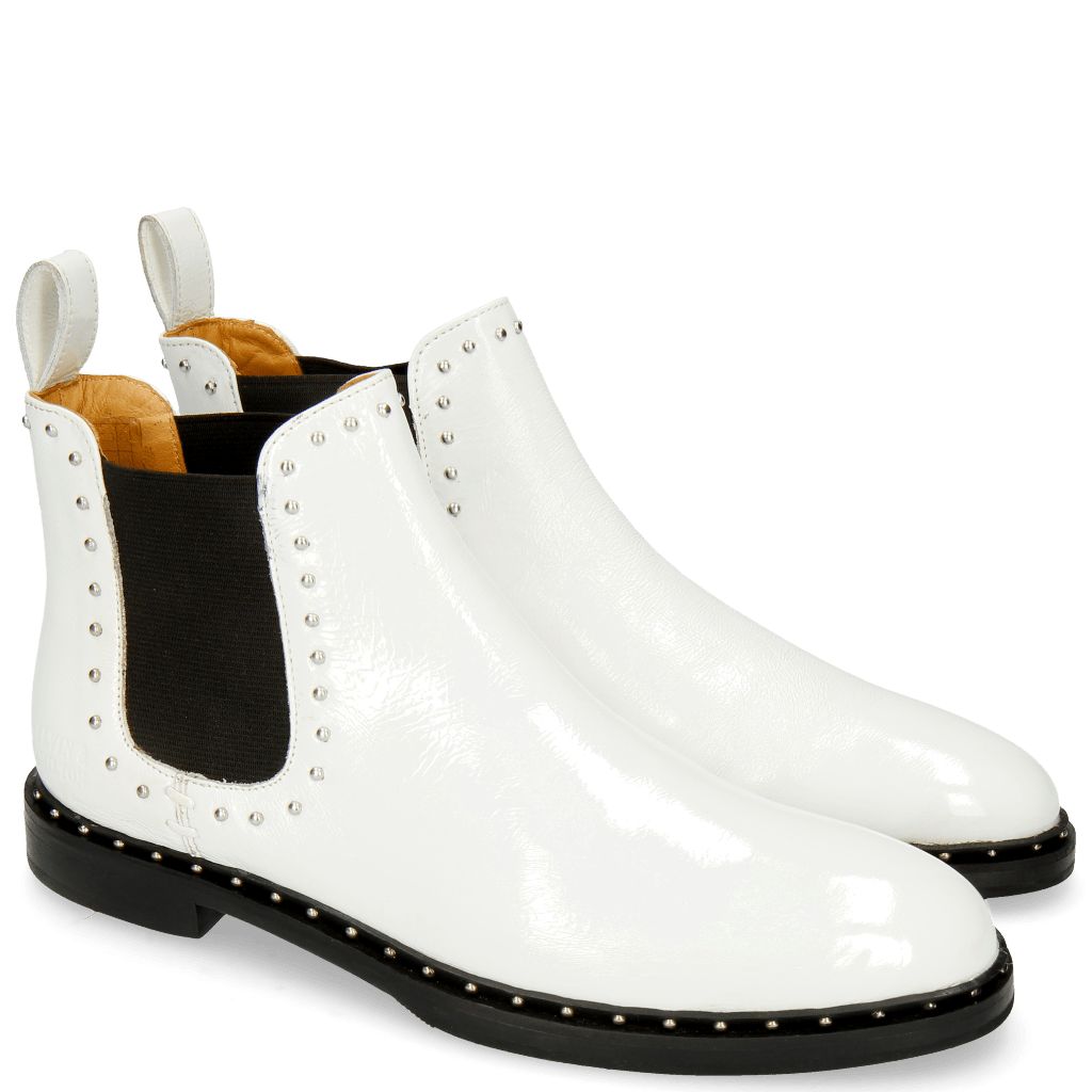 Enkellaarzen Susan 37 Soft Patent White Rivets