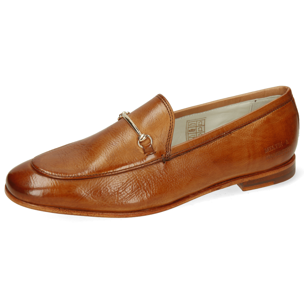 Loafers Scarlett 22 Glove Nappa Tan Trim Gold